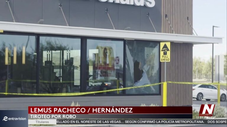 Robo violento: 2 sospechosos arrestados tras tiroteo frente a negocio en North Las Vegas